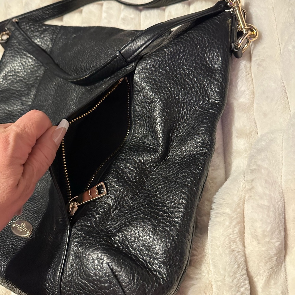 Coach Black Leather Shoulder Bag - Picture 9 of 9